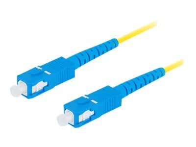 Lanberg - Patch-kabel - SC/UPC (hane) till SC/UPC (hane) - 10 m - 3 mm - fiberoptisk - simplex - 9 / 125 mikrometer - G.657.A1 - halogenfri - gul -...