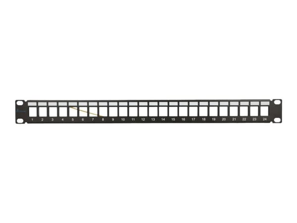 Extralink 24 PORT STP 19\" MODULAR PATCHPANEL, Kytkentäpaneeli, Metalli, Musta, 20 kpl, 700 g