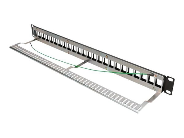 Extralink 24 PORT STP 19\" MODULAR PATCHPANEL, Kytkentäpaneeli, Metalli, Musta, 20 kpl, 700 g