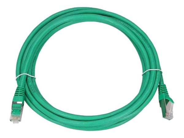 Extralink - Koblingskabel - RJ-45 (hann) til RJ-45 (hann) - 6 mm - FTP - CAT 6 - halogenfri, innendørs, uten hindringer - grønn