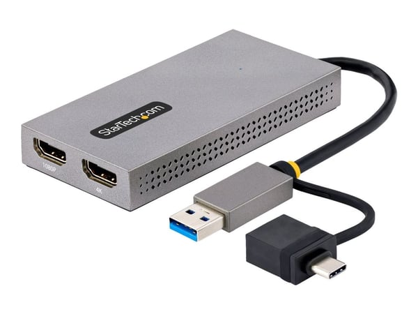 StarTech.com 107B-USB-HDMI, USB A-tyyppi, USB Type-C, HDMI-lähtö, 3840 x 2160 pikseliä