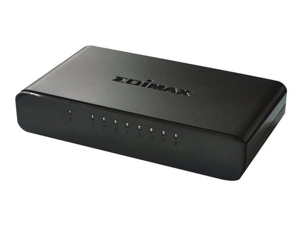 Edimax ES-3308P - Switch - ikke-styrt - 8 x 10/100 - stasjonær