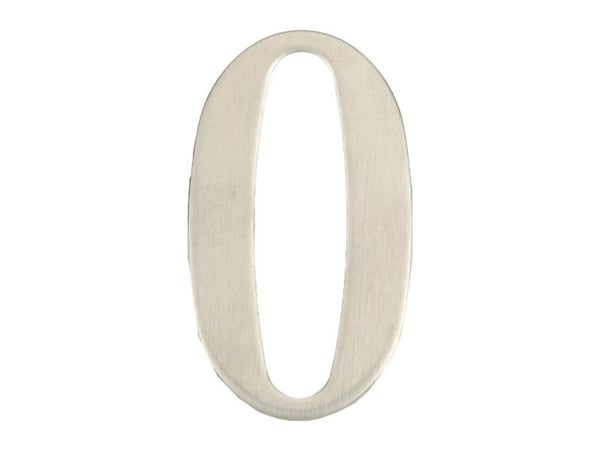 ExtraLink dörrnummer 0 SS-0 62 mm rostfritt stål