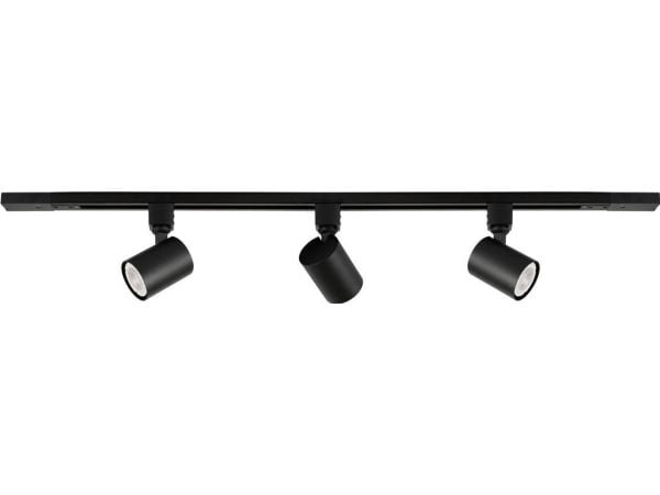Italux Italux Lumsi TRL-2071-3T-10-BL valonheittimet kiskolla 3x25W GU10 musta hiekkapuhallettu