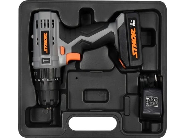 Wiertarko-wkrętarka Sthor 78974 18 V 1 x batteri 1,3 Ah