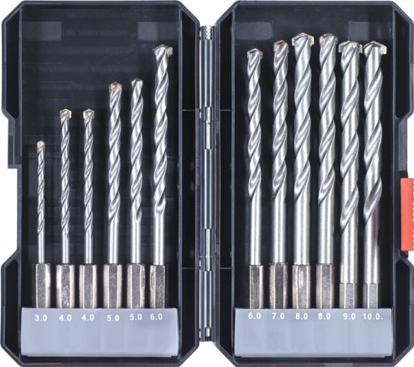 kwb 108840, Drill, For murverk, 3 mm, Kunstig stein, Kalkstein, Naturstein, Karbid, Sekskanttange