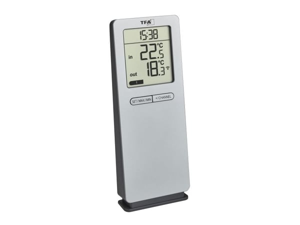 TFA LOGOneo - Termometer - digital - silver