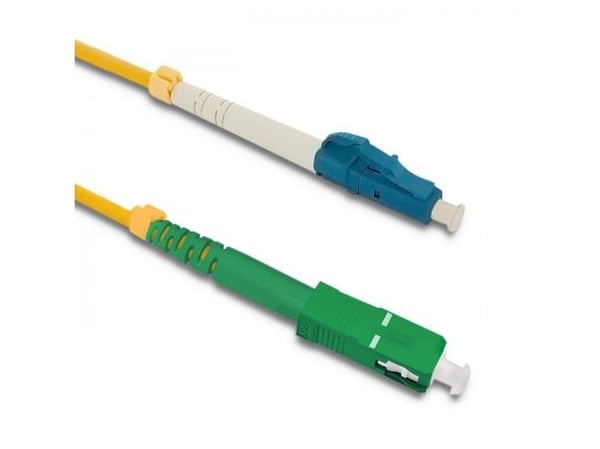 Qoltec - Koblingskabel - LC/UPC-enkeltmodus (hann) til SC/APC-enkeltmodus (hann) - 20 m - fiberoptisk - simpleks - 9 / 125 micron - G.652D - haloge...