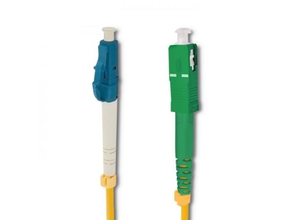 Qoltec - Koblingskabel - LC/UPC-enkeltmodus (hann) til SC/APC-enkeltmodus (hann) - 20 m - fiberoptisk - simpleks - 9 / 125 micron - G.652D - haloge...
