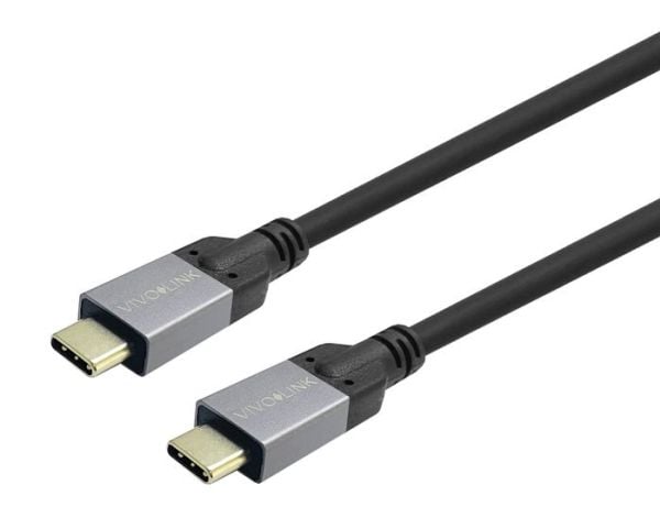 VivoLink - USB-kabel - 24 pin USB-C (hann) til 24 pin USB-C (hann) - USB 3.2 Gen 1 - 5 - 20 V - 5 A - 5 m - USB Power Delivery (100 W), 4K 60Hz (38...