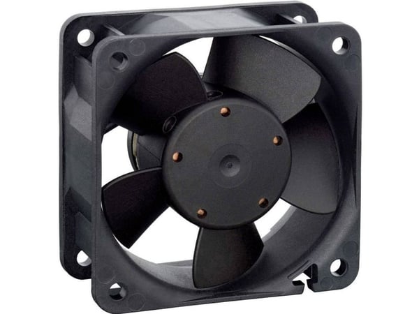 ebm-papst 614 NL, Vifte, 6 cm, 2500 RPM, 21 m³/t, Sort