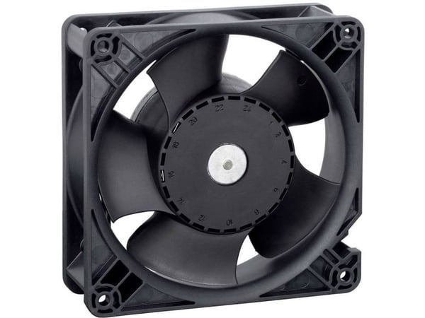 ebm-papst DV4114N, Vifte, 11,9 cm, 6000 RPM, 280 m³/t, Sort