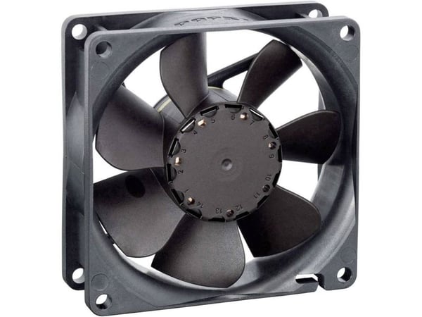 EBM Papst 8412 NGLV Aksialvifte 12 V/DC 30 m³/t (L x B x H) 25,4 x 80 x 80 mm