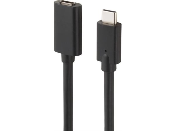 Renkforce RF-4755220, 1 m, USB C, USB C, USB 3.2 Gen 2 (3.1 Gen 2), 20 Gbit/s, Sort