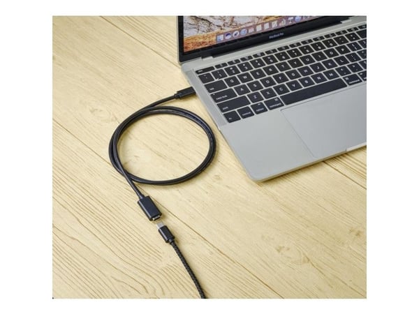 Renkforce RF-4755220, 1 m, USB C, USB C, USB 3.2 Gen 2 (3.1 Gen 2), 20 Gbit/s, Sort