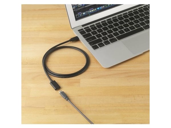 Renkforce RF-4755220, 1 m, USB C, USB C, USB 3.2 Gen 2 (3.1 Gen 2), 20 Gbit/s, Sort