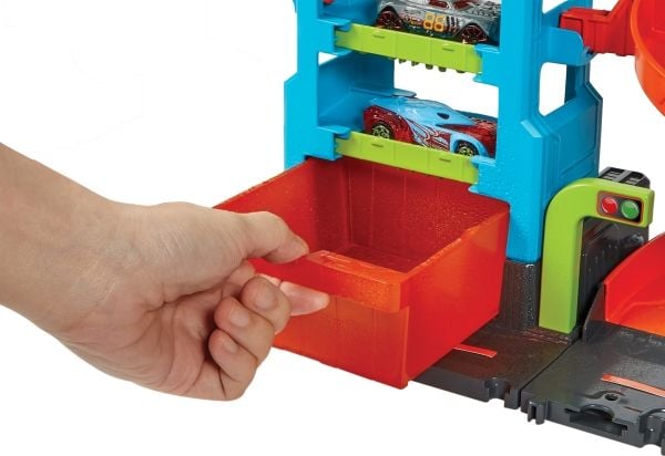Hot Wheels City Mega Car Wash med 1 Color Shifters-bil, leke til barn, Kjøretøy og banesett, 4 år, Plast, Flerfarget