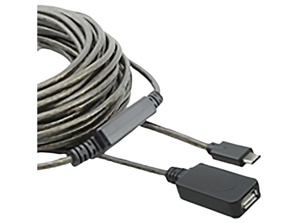 Renkforce RF-5067256, 10 m, USB C, USB A, USB 2.0, 0,48 Gbit/s, Sort