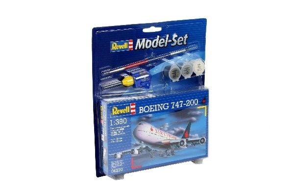 Revell Boeing 747-200, Flymodell med fastvinge, Monteringssett, 1:390, Boeing 747, Plast, Mellom