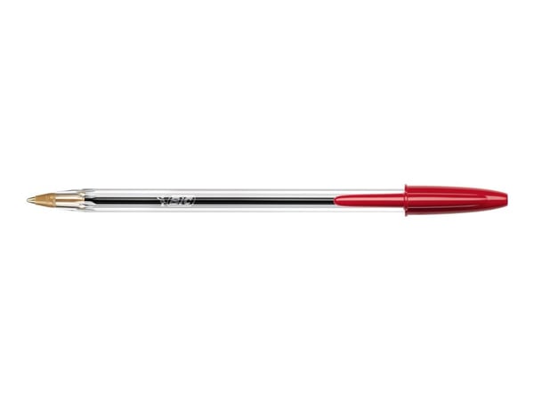 BIC Cristal - Kulepenn - rød - 1 mm - medium (en pakke 50)