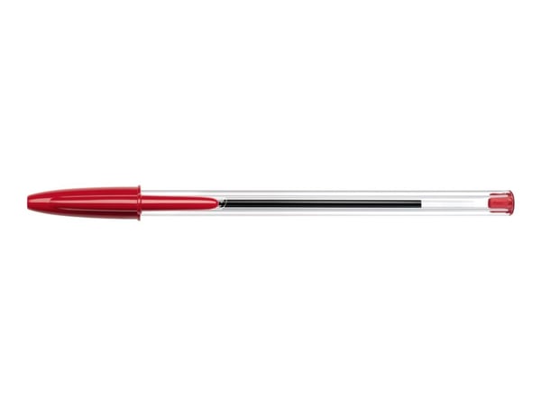 BIC Cristal - Kulepenn - rød - 1 mm - medium (en pakke 50)