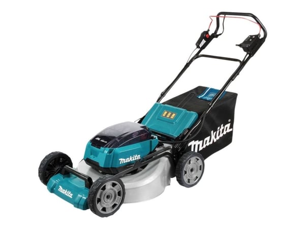 Makita DLM532PT4 - Gressklipper - trådløs - 18 V - 5 Ah - 4 batterier, inkludert lader - 2300-2800 rpm - 53 cm - 42.8 kg