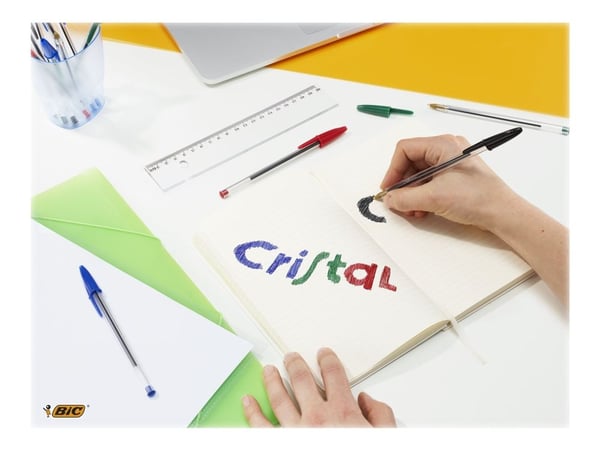 BIC Cristal - Kulepenn - rød - 1 mm - medium (en pakke 50)