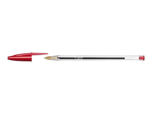 BIC Cristal - Kulepenn - rød - 1 mm - medium (en pakke 50)