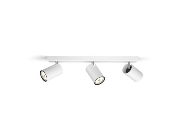 Philips Påbygd spotlys, Overflateegnet, GU10, 3 ampuller, LED, 220-240 V, Hvit