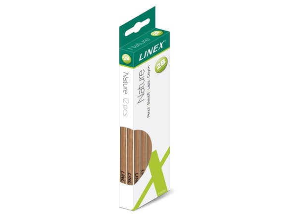 Lyijykynä Linex Nature NWP100 2B 12kpl/setti - (12 kpl)