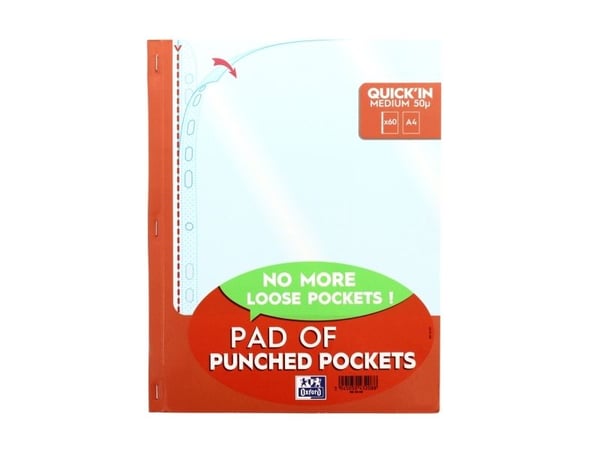 60 PPOCK OXFQKIN PAD A4 PP50SMO CLR engelsk