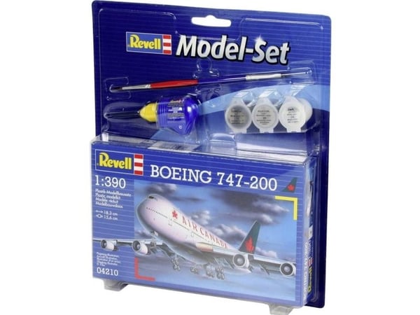 Revell Boeing 747-200, Flymodell med fastvinge, Monteringssett, 1:390, Boeing 747, Plast, Mellom