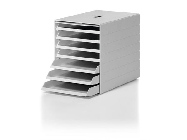 DURABLE IDEALBOX PLUS - Skuffskap - 7 rom - for C4 (229 x 324 mm) - grå