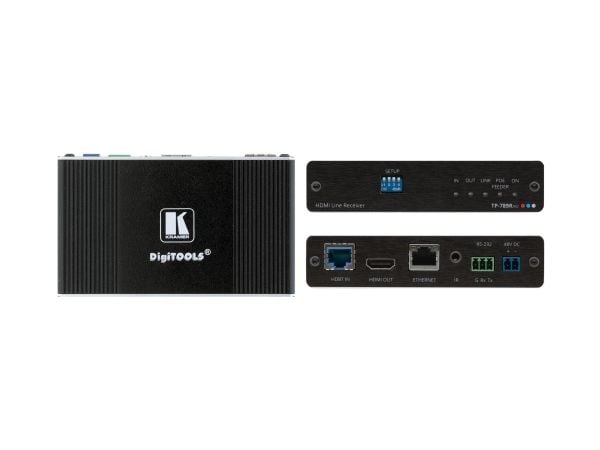 Kramer Electronics TP-789RXR, 4096 x 2160 pikseliä, AV-vastaanotin, 180 m, Langallinen, Musta
