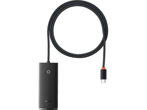 HUB USB Baseus Lite -sarja 1 x USB-C + 4 x USB-A 3.0 (WKQX030401)