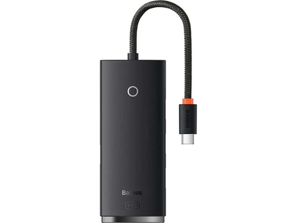 Baseus USB-C-jakaja 4 portilla (USB3.0) 25 cm, musta (6932172606244)
