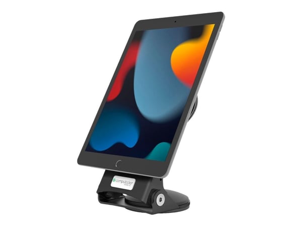 Compulocks Universal Tablet Grip and Security Stand - Stativ - tabletille - låsbar - sort - skrivebord