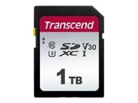 Transcend 300S - Flashminnekort - 1 TB - Video Class V30 / UHS-I U3 / Class10 - SDXC UHS-I