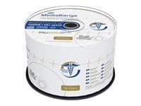 MediaRange Medical Line - 50 x CD-R - 700 MB (80 min) 48x - hvit - blekkstråleskrivbar overflate - spindel