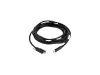 Zebra - USB-kabel - 24 pin USB-C (hann) til 24 pin USB-C (hann) - USB 2.0 - 1.5 A - 4 m - tommelskruer