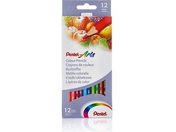 PENTEL pencil crayons 12 colors
