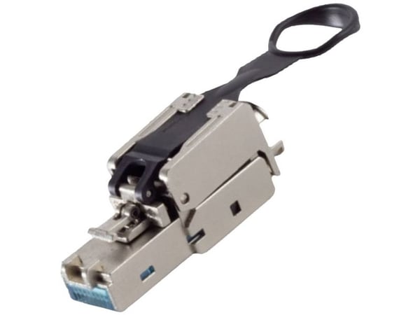 BKL Electronic RJ-kontaktanslutning 10121203, rak stiftkontakt (RJ) 8P8C, silver