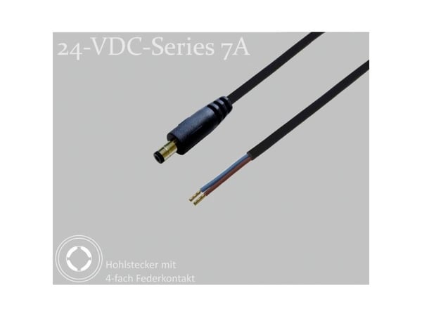 BKL Electronic DC-kontaktforbindelse DC-hanstift? DC-hulstift - kabelsko 5,5 mm 2,1 mm 1,5 m 1 stk Single