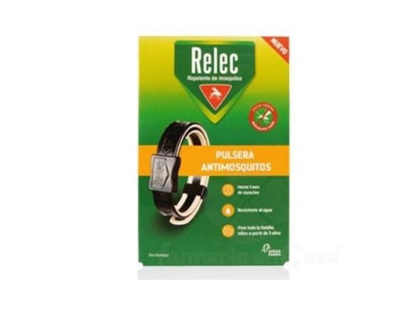 "Relec" svarta armband med blå pärlor