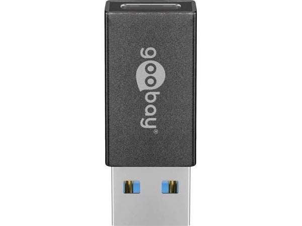 Goobay USB-C - USB 3.0 A, F/M, USB 3.0 A, USB C, Sort