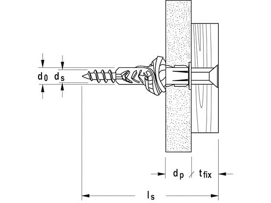 Fischer 94721, Skrue- og veggpluggsett, Murstein, Betong, 30 mm, 5 mm, 4 cm, 3 mm