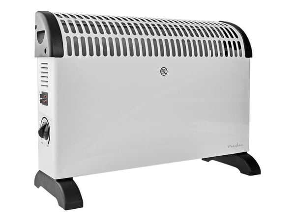 Nedis HTCO10FWT, Konvektorisähköinen tilalämmitin, 1,5 m, Sisätila, Lattia, Valkoinen, Metalli