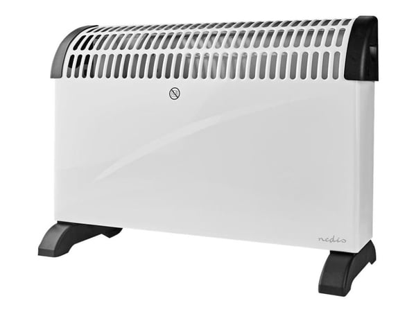 Nedis HTCO10FWT, Konvektorisähköinen tilalämmitin, 1,5 m, Sisätila, Lattia, Valkoinen, Metalli