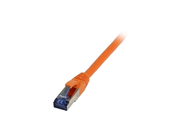Patchkabel RJ45 CAT6A 500 MHz 10 m oransje SSTP/SFTP TPE LSZH Superflex AWG26 Synergy 21
