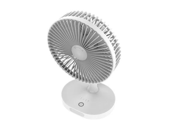 Platinet PRDF0326, Kotitaloustuuletin lavoilla, Harmaa, Valkoinen, Taulukko, Akku, Litiumioni (Li-Ion), 3000 mAh